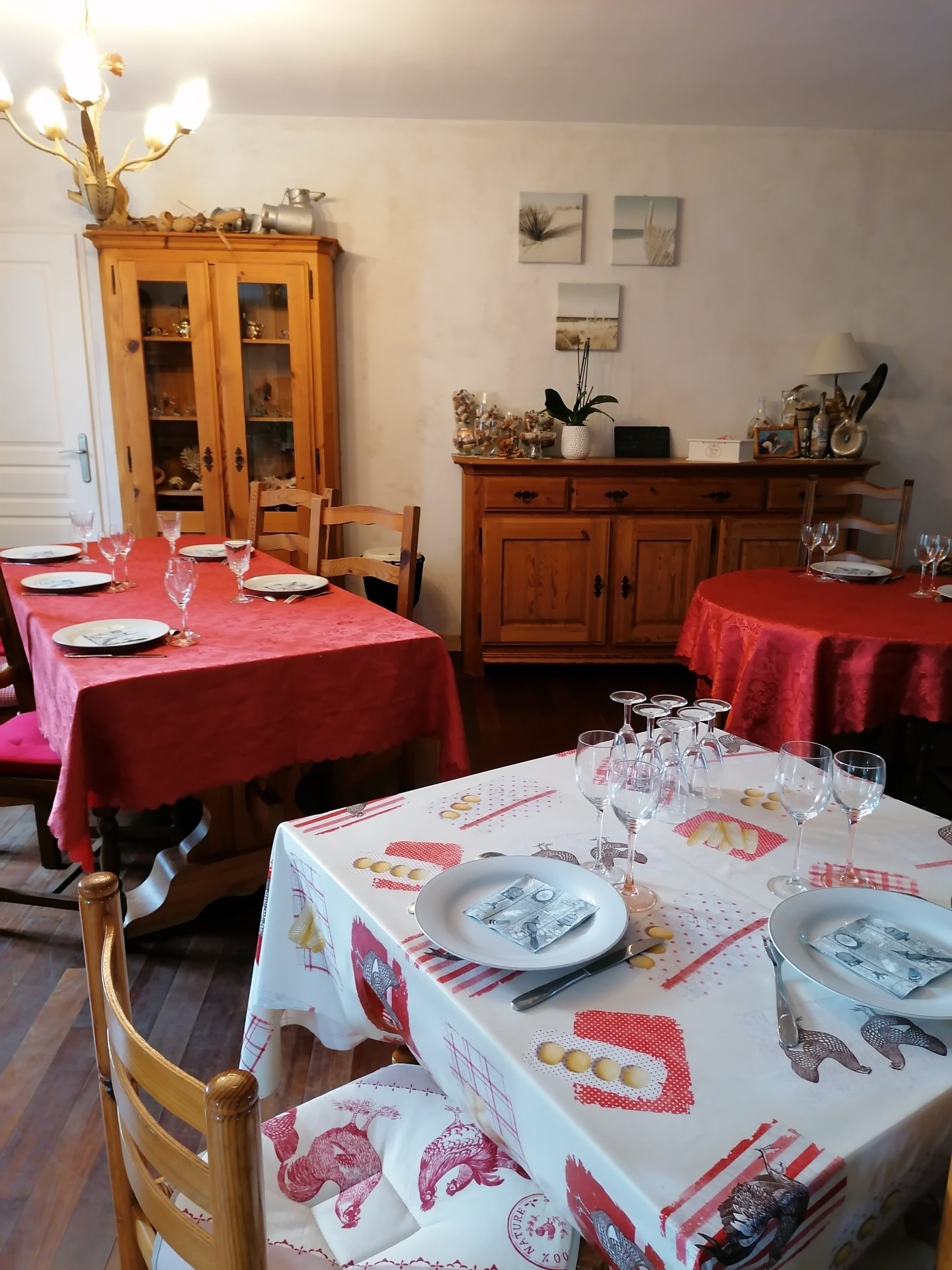 table d'hôtes en distanciation covid 19